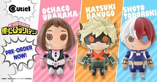 “My Hero Academia” Bakugou, Todoroki, and Uraraka have become cool and cute plushie! Cutie1 series has been announced