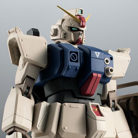 “Gundam: The 08th MS Team” Gundam Ground Type Customized for Desert Combat Becomes a Figure. It was Given a Color in the Image of Being Exposed to the Scorching Sun
