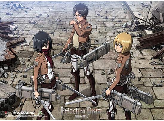 Attack on Titan Children Statues Unveiled in Japan